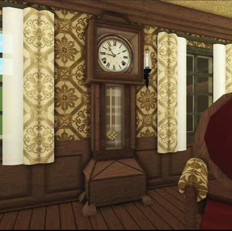 Castle House Bloxburg, Vintage Bloxburg Color Schemes, Bloxburg Victorian House Ideas, Bloxburg Living Room Ideas Vintage, Victorian Houses Bloxburg, Bloxburg Victorian Living Room, Bloxburg Victorian Kitchen, Dark Academia Bloxburg Bedroom, Victorian Homes Interior Bloxburg