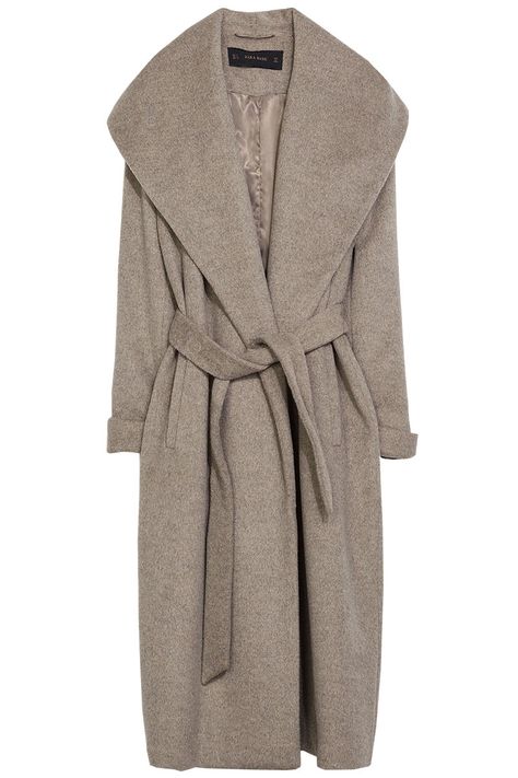 Best Robe Coats for Fall - Cozy Wrap Coats for Fall and Winter - Harper's BAZAAR Coat Winter Outfit, Zara Wool Coat, Brown Wool Coat, Cozy Wrap, Coat With Belt, Zara Coat, Cozy Coats, Moncler Jacket, Fashion Articles