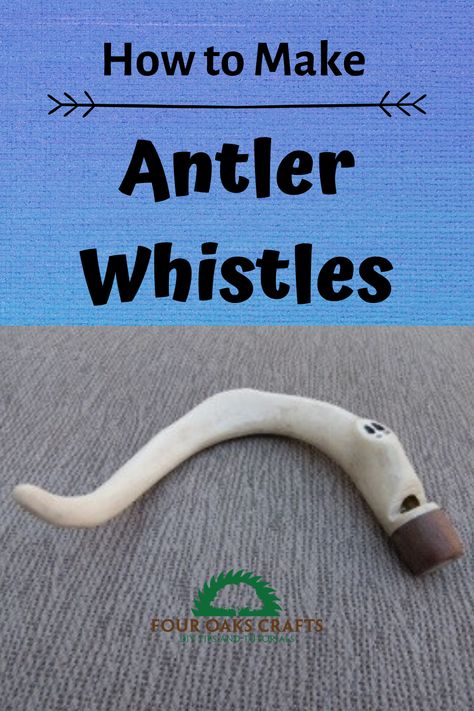 Whitetail deer shed their antlers every year, and they make great material for crafts. In this tutorial, I'll show you how to turn an antler shed into a cool antler whistle. You only need a few hand tools to make this project. It's easy and I'll step you through it. These make wonderful gifts or something to sell at your next craft show. Deer Antler Mount Ideas, Deer Antler Crafts Ideas, Antler Shed Ideas, Antler Crafts Diy, Diy Antler Projects, Antler Display Ideas, Deer Antlers Diy, Deer Horn Ideas, Deer Antler Ideas