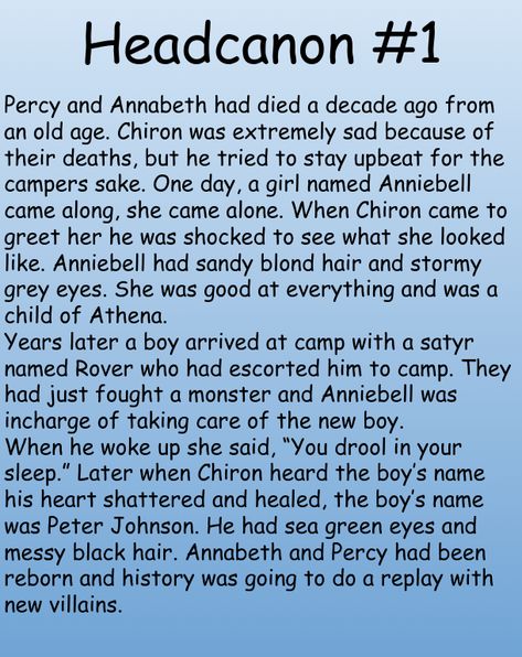 The Seven Headcanons, Percy And Annabeth Headcanon High School, Pjo Headcanons Percabeth School, Theyna Headcanons, Pjo Headcanons Funny, Percico Headcanon, Percabeth Headcanon Cute, Percy And Estelle Headcanon, Pernico Headcanons