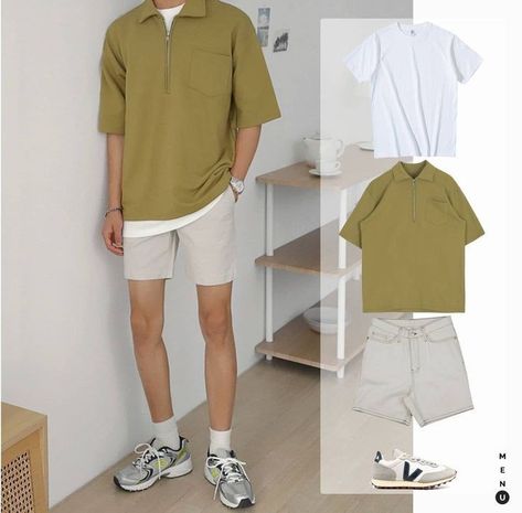 Outfit Cowo Simple, Korea Casual Outfit, Ootd Pria Simple, Ootd Cowo Simple, Outfit Cowok Korea, Outfit Cowok Simple, Uniqlo Men Outfit, Outfit Cowo, Korean Style Outfit