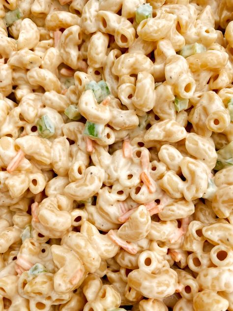 Dairy Free Macaroni Salad — The No Gluten Girl Leftover Ham Recipes Gluten Free Dairy Free, Easy Dinner No Dairy, Easy Gf Df Lunch, Gluten Free Mac Salad, Macaroni Salad Dairy Free, Dairy Free Gluten Free Pasta Salad, No Dairy Gluten Free Recipes, No Dairy Pasta Salad, Potluck Dishes Dairy Free