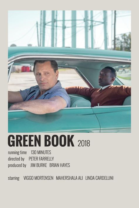 alternative minimalist polaroid poster made by @majaaplb (me) The Green Book Movie, Green Book Movie, Book Movie Poster, The Green Book, Sebastian Maniscalco, Linda Cardellini, Classic Films Posters, Mahershala Ali, Iconic Movie Posters