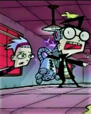 Zita & Dib Zadr Invader Zim, Invader Zim Dib Icon, Pilot Dib Invader Zim, Dib Membrane Icon, Dib Membrane, Invader Zim Dib, Scott Pilgrim Comic, When Im Bored, Invader Zim