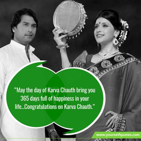 It's that time of year again! The time when married women across India fast from sunrise to moonrise for the safety and longevity of their husbands. A... , Exciting Karva Chauth Sayings & Greetings , https://www.yourselfquotes.com/karva-chauth-wishes-quotes/ Karva Chauth Wishes, Love You Hubby, Happy Karwa Chauth, The Best Motivational Quotes, Wishes For Husband, Karva Chauth, Happy Married Life, Married Women, Look At The Moon