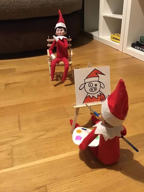 Funny Elf On The Shelf With Two Elves, Elf On The Shelf Ideas Big Mess, Elf On The Shelf Ideas Halloween, Elf Scooter Ideas, Easy Elf On The Shelf Ideas For Multiple Elves, Ele On The Shelf Ideas, Elf On The Shelf Grinch Ideas Elves, Crazy Elf On Shelf Ideas, Elf Ideas For 3 Elves