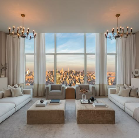 From Sting's apartment to the private residences at the Four Seasons New York Downtown, here's a look inside some of New York's most exclusive living spaces. Man Home Decor, Nyc Dream, Apartment Cozy, New York Penthouse, Real Estat, Home Mortgage, New York Apartment, Nyc Apartment, Dream Apartment