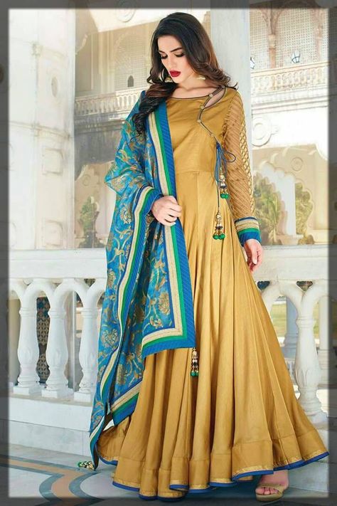 Latest Angrakha Style Dress Designs For Women 2021 New Anarkali Design, Angrakha Design, Angrakha Style Dresses, Anarkali Design, Angrakha Anarkali, Silk Anarkali Suits, Designer Anarkali Dresses, Angrakha Style, Salwar Kamiz