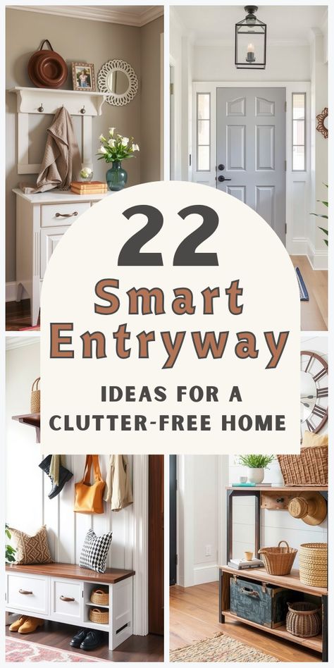 Transform your entryway into a functional and stylish space with these 22 organization hacks. Entryway Gallery Wall, Corner Shelving Unit, Stylish Entryway, Wall Mounted Planters, Vertical Garden Wall, Clutter Free Home, Entryway Organization, Diy House Projects, Multifunctional Furniture