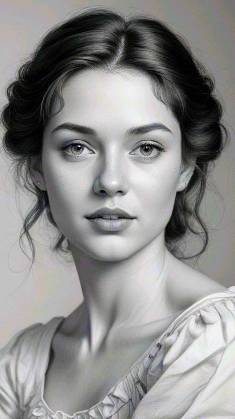 Portrait Refrence Face, Human Face Sketch, Realistic Face Drawing, Pencil Sketch Portrait, Pencil Portrait Drawing, Realistic Sketch, Drawing People Faces, Art Photography Portrait, Woman Sketch