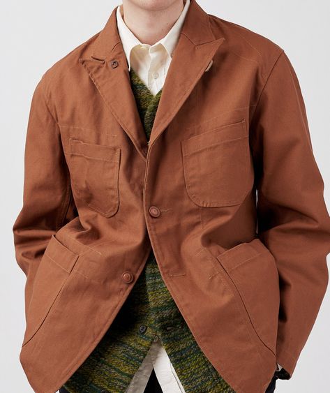 Engineered Garments - Bedford Jacket Duck Canvas, Jacket Outfit, Military Uniform, Engineered Garments, Classic American, Outdoor Outfit, Classic Design, Suit Jacket, Canvas