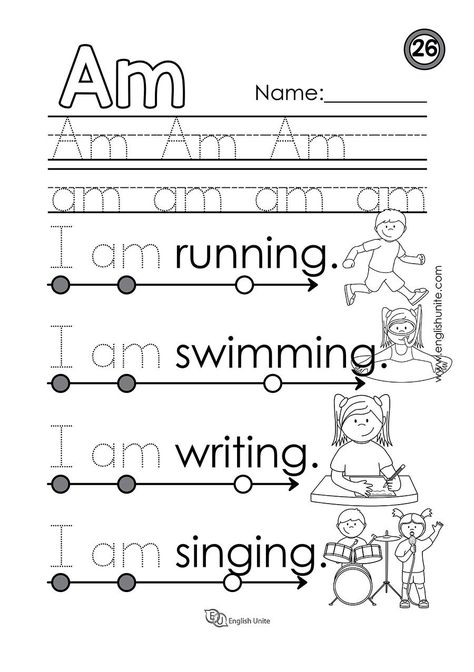 Beginning Reading 10 - At - English Unite Focus Word, Preschool Sight Words, The Sight Word, Word Family Worksheets, Sight Words Printables, Teaching Sight Words, Kindergarten Reading Worksheets, Preschool Reading, Sight Word Worksheets