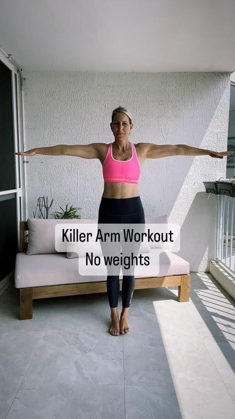 Kristine Drummond on Instagram: “Wow I did this workout yesterday and I can’t believe how sore my arms are today!! Ladies this is a fantastic workout to tone those arms…” Focus Exercises, Exercises For Arthritic Knees, Toning Arms, Upper Arm Exercises, Arm Exercises With Weights, Simple Workouts, Good Arm Workouts, Tone Arms Workout, Arm Workouts At Home