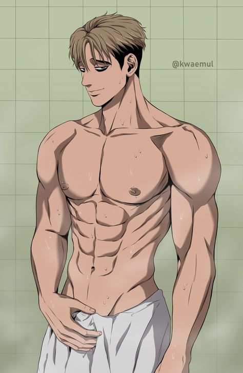 Oh Sangwoo | Killing Stalking Oh Sangwoo, Male Cartoon Characters, Oc Manga, Animated Man, Snk Cosplay, Anime Guys Shirtless, Manga Cute, Handsome Anime Guys, Anime Poses