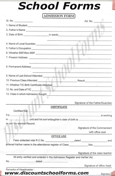 Get Printable #School #Forms Info. Your Search & Social Results Now. http://www.discountschoolforms.com/ School Admission Form, Admission Form, School Forms, Printable School, Legal Forms, Life Hacks Computer, School Admissions, Hacking Computer, Birth Certificate