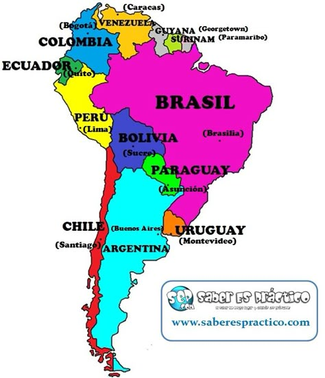 Mapa de América del Sur Spanish 101, Target Language, America Map, America Latina, Context Clues, Sentence Writing, Preschool Learning Activities, Teaching Spanish, Preschool Learning