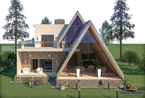 Once Human House, Once Human House Design, Once Human, Cottages With Pools, A Frame Cabin Plans, Camp House, Prefab Cabins, A Frame House Plans, Best Tiny House