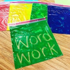 Are you a teacher? T Paint Bags, Classroom Hacks, Word Work Activities, Sight Word Practice, Kindergarten Lessons, Painted Bags, Start Saving Money, Work Activities, Kindergarten Literacy