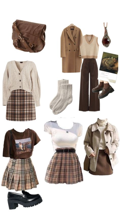 Light academia outfit inspo Light Academia Outfits Aesthetic, Light Academia Clothes, Light Academia Outfit, Academia Aesthetic Outfit, Outfit Korean Style, Academia Style, Kawaii Fashion Outfits, Light Academia, Cute Fall Outfits