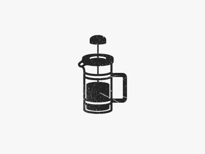 French Press Drawing, French Press Tattoo, French Press Illustration, Coffee Icon, Watercolor Food, Coffee Logo, Cafe Art, Tattoo You, French Press