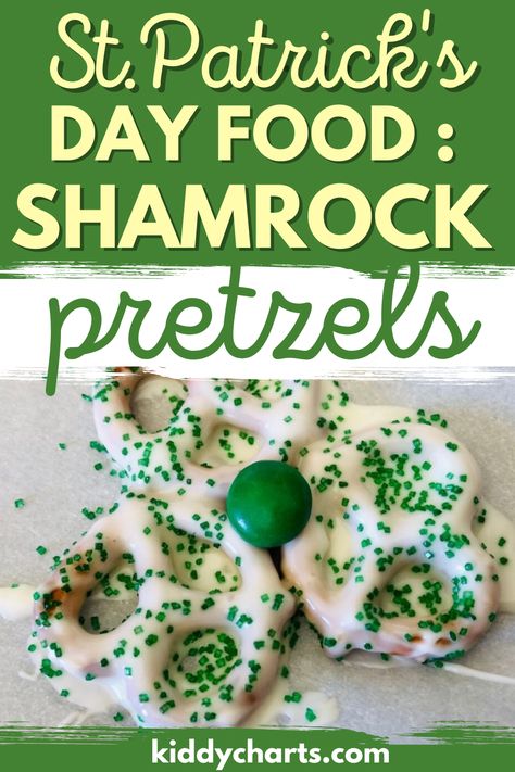 Do you and your kids like making holiday themed party food? Well, you guessed it, we have just that for you today. This post is all about St. Patrick's Day food, and how to make some delicious shamrock pretzels for the whole family to enjoy on St.Patrick's Day! They're easy enough that everyone can get involved in making them, even the tiniest of hands! Shamrock Pretzels, St Patrick's Day Food, Meal Planner Printable Free, Chocolate Shapes, Snack For Kids, Chocolate Dipped Pretzels, Pretzel Twists, St Patricks Day Food, Cake Pops How To Make