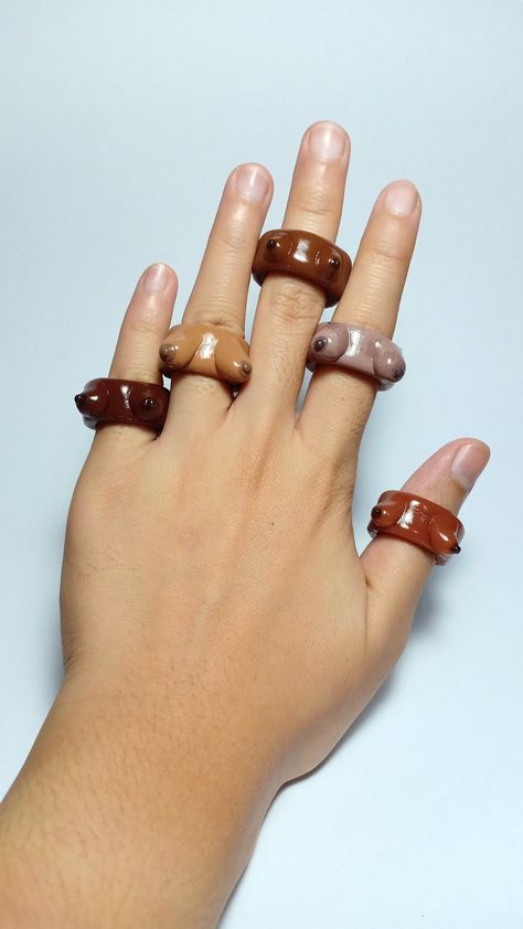 Air dry clay art rings Ring Air Dry Clay, Air Dry Clay Rings Diy, Air Dry Clay Bracelet, Air Dry Clay Accessories, Air Dry Clay Rings, Air Dry Clay Ring Holder, Air Dry Clay Ring, Air Dry Clay Art, Dry Clay Art