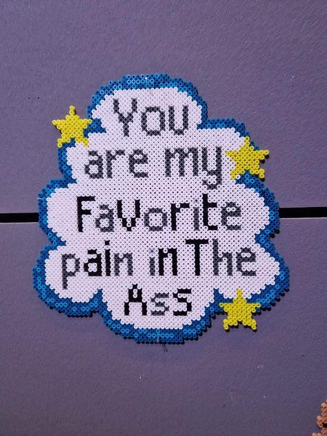 Perler Bead Signs, Pixel Art Grid Pattern, Perler Bead Patterns Door Hanger, Dragon Perler Bead Patterns, Perler Bead Door Hanger, Meme Perler Beads, Funny Perler Bead Patterns, Melanie Martinez Perler Beads, Perleplader Ideas