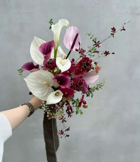 Anthurium Bridal Bouquet, Civil Wedding Bouquet, Anthurium Bouquet, Bouquet Orchid, Bohemian Wedding Bouquet, Orchid Bouquet Wedding, Lily Bridal Bouquet, Bouquet Colorful, Simple Wedding Bouquets