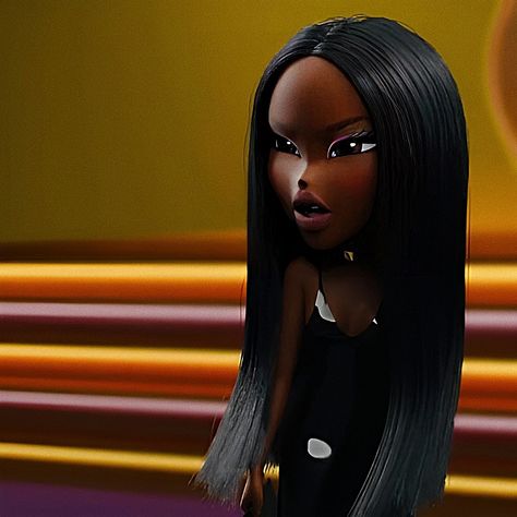 Black Bratz Doll Profile Pic, Galaxy Widgets, Nomi Aesthetic, Sasha Bratz Pfp, Sea Turtle Wallpaper, Black Bratz, Bratz Aesthetic, Black Bratz Doll, Bratz Doll Outfits