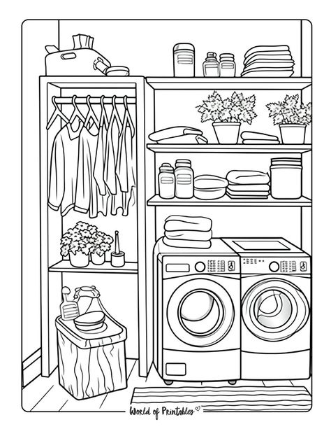 Room Coloring Pages, Dover Coloring Pages, Color Practice, Coloring Pages Inspirational, Detailed Coloring Pages, Free Adult Coloring Pages, Unicorn Coloring Pages, Easy Coloring Pages, Cool Coloring Pages