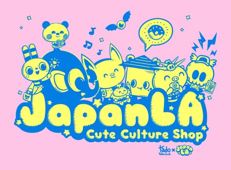 JapanLA x Anime Expo on Behance Typo Logo Design, T Shirt Logo Design, Typography Artwork, Typography Alphabet, Shirt Logo Design, Typo Logo, Illustration Animation, Anime Expo, Postcard Design