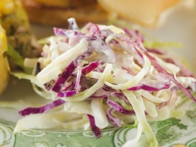 Blue Cheese Cole Slaw Recipe | Ina Garten | Food Network Horseradish Coleslaw, Blue Cheese Coleslaw, Food To Make At Home, Trisha's Southern Kitchen, Trisha Yearwood Recipes, Cheap Dinner Ideas, Food On A Budget, Slaw Recipe, Southern Kitchen