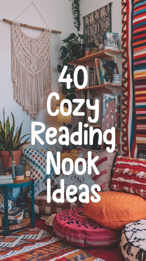 Craft your own reading sanctuary with these inviting and inspiring nooks. (Positions the reading nook as a personal refuge) Reading Nook Table, Reading Nook Design Ideas, Mini Reading Corner, Corner Reading Nook Ideas, Reading Nook Decor Ideas, Small Room Reading Nook, Corner Book Nook Ideas, Bedroom Reading Nook Ideas, Living Room Reading Nook Ideas