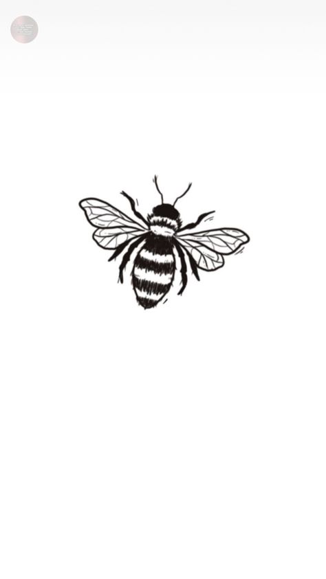 Bee Design Tattoo, Bee Tattoo Designs Drawings, Minimalist Bee Tattoo Simple, Honey Bees Tattoos, Bumble Bee Tattoo Simple Outline, Bumble Bee Line Art, Bee Simple Tattoo, Bee Tattoos Men, How To Draw A Honey Bee