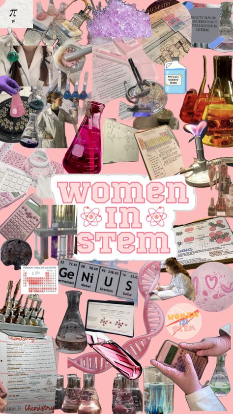 🧪🧬🥼🧫👩‍🔬 Collage Majors, Pink Science Aesthetic, Scientists Aesthetic, Biochemistry Aesthetic, Biotechnology Aesthetic, Chemistry Girl, Biology Wallpaper, Pharmacy Aesthetic, Pink Science