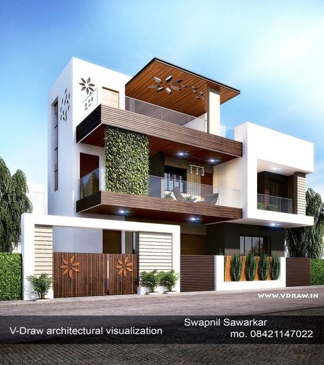 House Design Bungalow, 3 Storey House Design, House Architecture Styles, 2 Storey House Design, Small House Elevation, Best Modern House Design, Small House Design Exterior, Small House Elevation Design, Kerala House Design