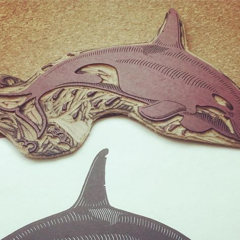 Mark Wilkinson on Instagram: "A day late and a dollar short as usual… Yesterday was World Whale Day, so here’s my belated offering. Cut shortly after my arrival in BC, during lockdown in 2020. #worldwhaleday #gocanucksgo . . . #orca #killerwhale #linocut #linocutprint #linoprint #printmaking #printmaker #linogravure #linograbado #linografia #linolschnitt #linoldruck #inkshedpress #art" Killer Whale, Killer Whales, Linocut Prints, Linocut, Printmaking, Instagram A, On Instagram, Instagram, Art