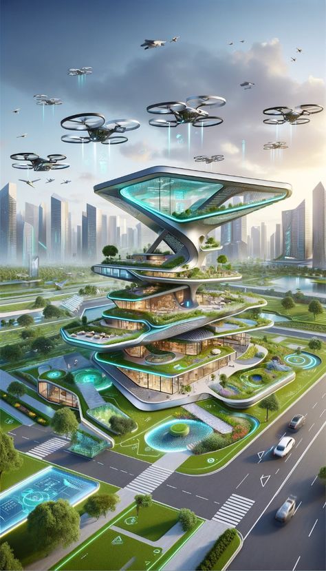 Hi Friends Some Surprise able Thing is waiting for you  For Historical Adventure Click on the given Below Link Thanks. Sci Fi Building, Sci Fi Architecture, 2bhk House Plan, Future Buildings, Eco City, Sustainable City, Green Architecture, Home Design Plan, Beautiful Pics