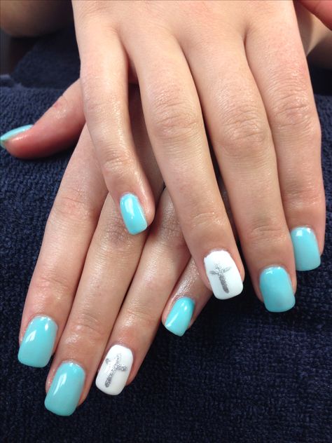 Charlene's nails. Cross gel nail art. Cross Designs Nails, Short Nail Designs With Cross, Cross Gel Nails, Easter Cross Nail Art, Cross Easter Nails, Easter Cross Nail Designs, Cross Nail Art Designs, Christian Easter Nails Design, Easter Nails With Cross