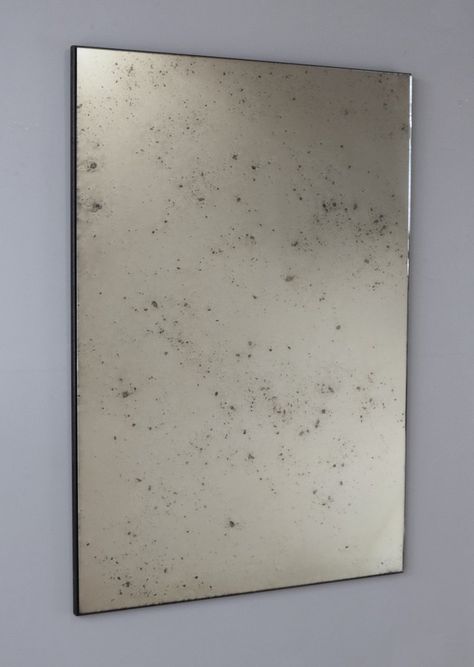 Single Panel Frameless Antiqued Mirror Antique Mirror Texture, Glassware Decor, Mirror Wall Panel, Wall Panel Texture, Frameless Mirrors, Silver Antique Mirror, Mirror Texture, Chamfered Edge, Antique Mirror Glass