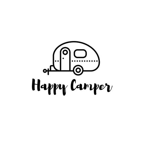 Happy Camper SVG | Crafty Doyles Happy Camper Svg, Camper Bathroom, Camper Svg, Airstream Trailers, Camper Decor, Free Camping, Happy Camper, Cricut Cut, Happy Campers