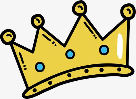 Crown Cartoon Drawing, Crown Cartoon, Cartoon Crown, Crown Clip Art, Crown Clipart, Crown Vector, Melonheadz Clipart, Cute Crown, Crown Illustration