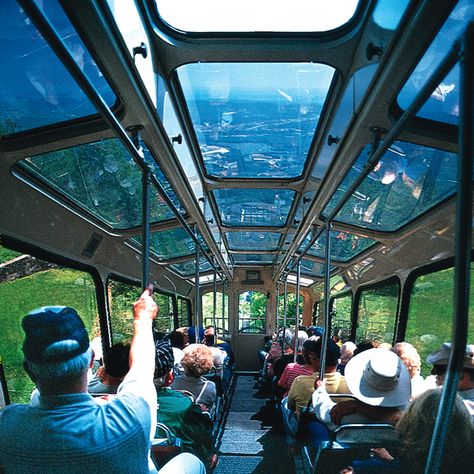 Incline Railway | Lookout Mountain, Chattanooga, TN. The steepest passenger railway in the world. Incline Railway Chattanooga, Lookout Mountain Chattanooga, Tennessee Road Trip, Ruby Falls, Tennessee Travel, Lookout Mountain, Rock City, Tennessee Vacation, Gatlinburg Tennessee