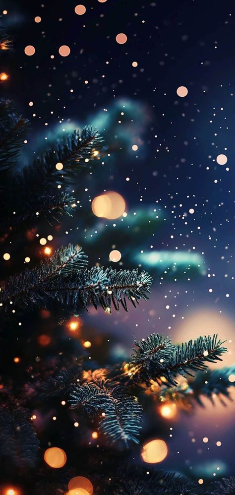 Christmas Phone Wallpaper Lights, Wallpapers Winter Aesthetic, Winter Festival Aesthetic, X Mas Background, Wallpapers For Winter, Christmas Landscape Wallpaper, Winter Wallpaper Aesthetic Iphone, December Wallpaper Aesthetic, December Aesthetic Wallpaper