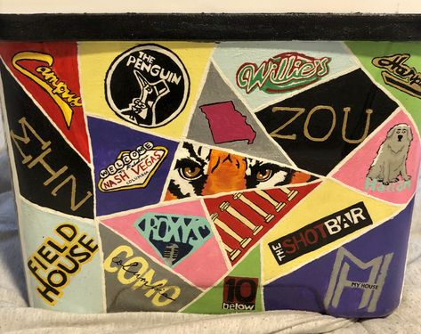 Mizzou Frat Cooler, Frat Formal, Formal Cooler Ideas, Formal Cooler, Cooler Ideas, Frat Coolers, Cooler Painting, I Cool, Coolers