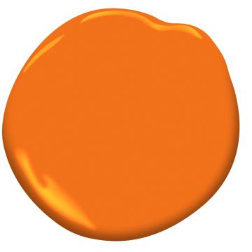 One of over 3,500 exclusive Benjamin Moore colors. Benjamin Moore Linen White, Cream Colored Kitchen Cabinets, Pantone Orange, Orange Paint Colors, Record Console, Hermes Home, Top Paint Colors, Orange Things, Painted Furniture Colors