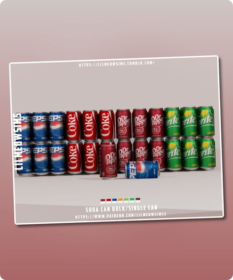 Sims 4 Object CC: Soda CAN   -- Download Download Sims, Mod Jacket, Sims 4 Cc Download, Model Nails, Tools And Toys, Best Sims, Hair Food, Family Fashion, Sims 4 Cc