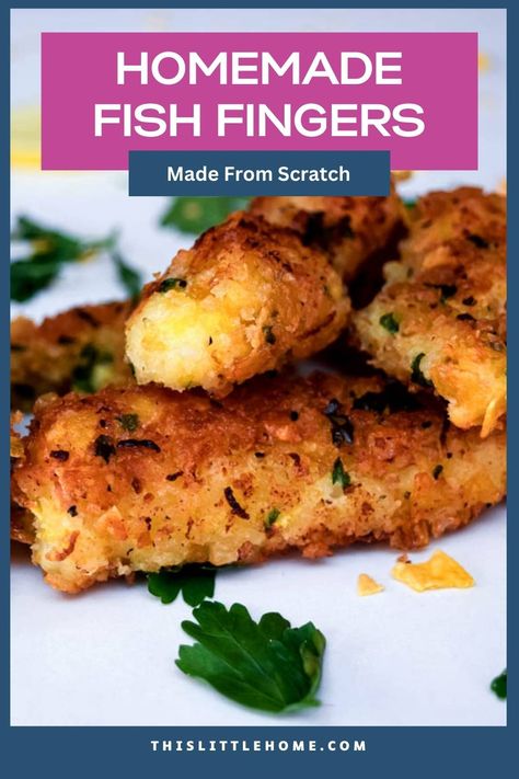 You'll be surprised how easy it is to make homemade fish fingers from scratch. Using simple ingredients and cod loin you can make your family a delicious dinner that tastes better than shop bought. What's more, you can freeze them too, for an easy mid-week meal when you're in a hurry. Homemade Fish Fingers, Movie Night Food, Dessert From Scratch, Fish Fingers, Scratch Recipes, Fish Finger, Childrens Meals, Night Food, Holiday Party Foods