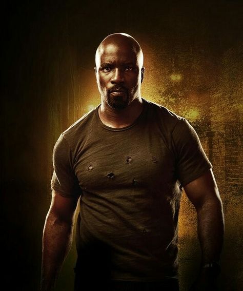 Mike Colter as Luke Cage in Luke Cage Luke Cage Wallpaper, Mike Colter Luke Cage, Cottonmouth Luke Cage, Marvel Luke Cage, Luke Cage Comic Art, Mike Colter, Luke Cage Marvel, Luke Evans Black And White, Heroes For Hire