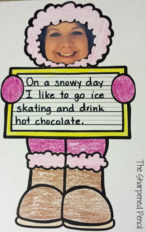 Snow Craft Kindergarten, Winter Craftivity, Snow Activity, January Kindergarten, January Writing, January Ideas, January Classroom, Winter Bulletin, Winter Unit